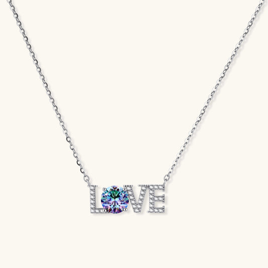 Collier Moissanite Love - Cadeau Élégant pour Elle - Feebella