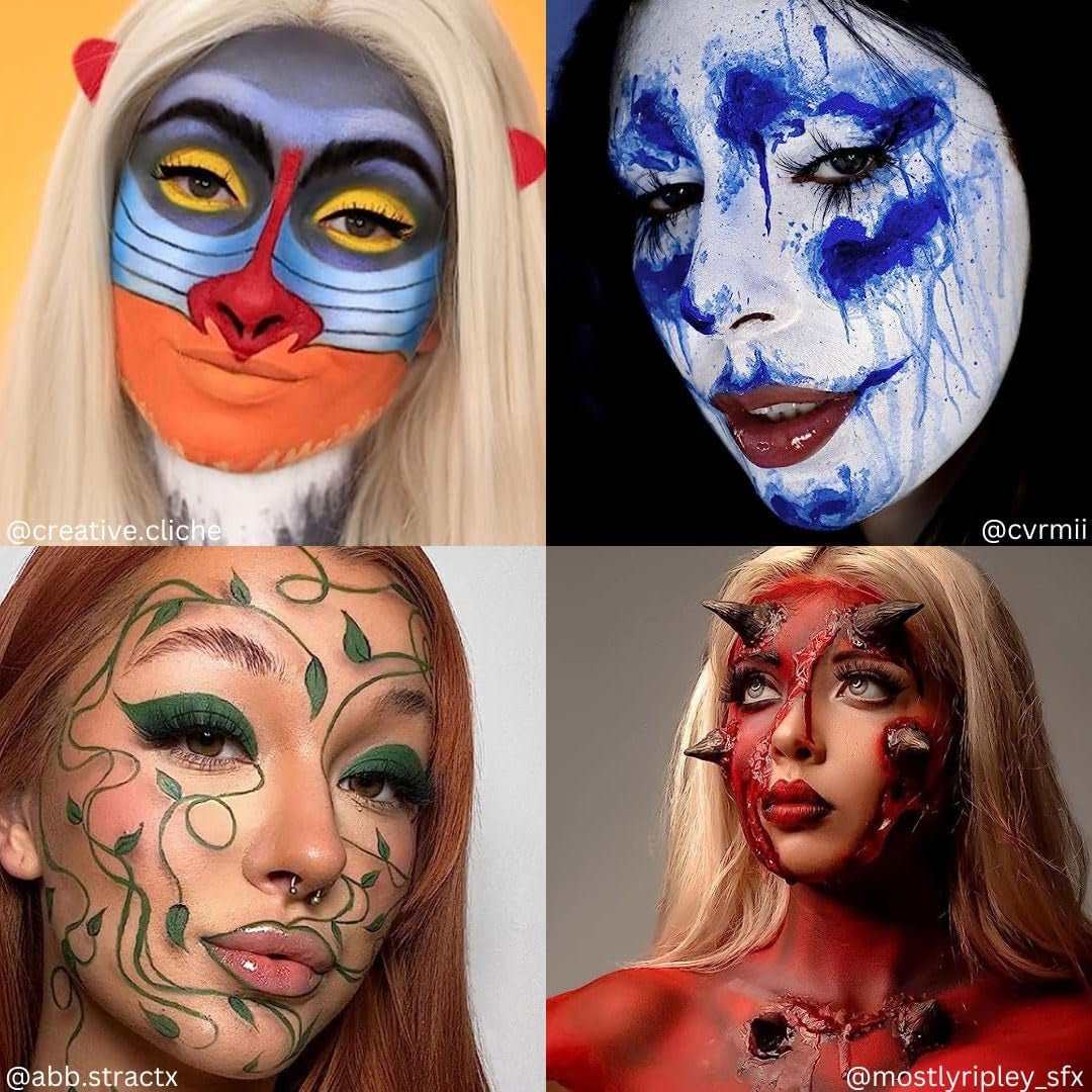 Mehron Paradise Makeup AQ - Palette De 8 Couleurs (Basic) | Palette De Peintures Corporelles Et Visage Magnétiques Rechargeables | Maquillage Professionnel Pour Costumes, SFX, Halloween Et Cosplay - Feebella