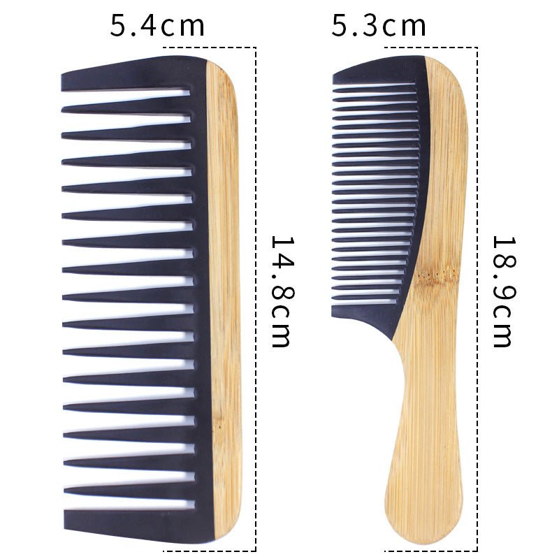 Peigne à cheveux en bambou pour femmes - Conception en bois antistatique - Feebella